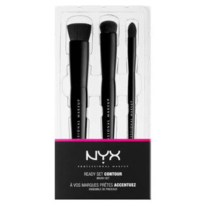 NYX Ready Set Contour Brush Set   3 stk.