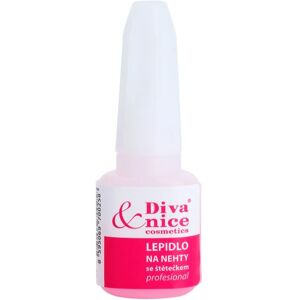 Diva & Nice Cosmetics Accessories colle ongles avec pinceau - Publicité