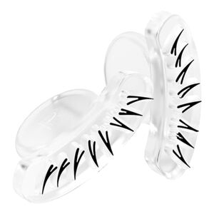 Tainrunse Lot de 2 tampons en silicone souple pour cils inférieurs faciles à façonner pour créer de beaux yeux plus lumineux et lisses pour femme Transparent A - Publicité