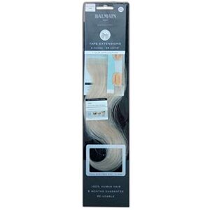 Balmain Lot de 2 extensions de cheveux humains à clipser Nuance 10 A Longueur 25 cm - Publicité