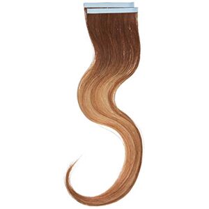 Balmain Lot de 2 extensions de cheveux humains Longueur : 40 cm 7 g 8 g Om blond doré ombré 27 g - Publicité