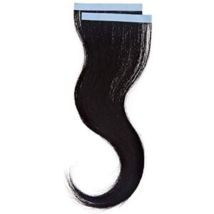 Balmain Lot de 2 extensions de cheveux humains 25 cm de long Noir 01-22 g - Publicité