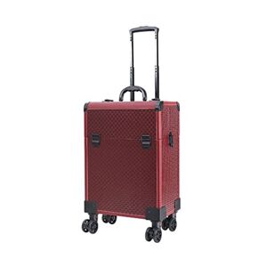 SONAXO Valise de Maquillage pour Femmes, boîte à Outils de Rangement à roulettes de Grande capacité, Valise de manucure Professionnelle, Valise de Voyage (D 37 * 25 * 52m) - Publicité