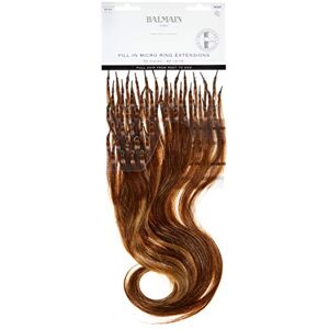 Balmain Micro Ring Extensions de cheveux humains 50 pièces Longueur 40 cm 6G.8G Blond doré foncé 240 g - Publicité