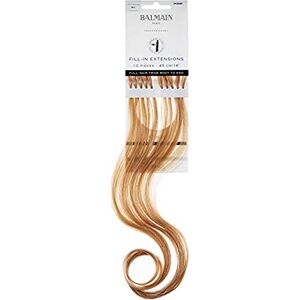 Balmain Lot de 10 extensions de cheveux humains Blond cendré naturel 0,04 kg Longueur 45 cm - Publicité