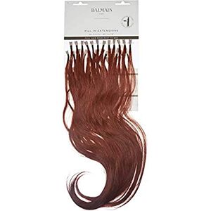 Balmain Lot de 50 extensions de cheveux humains à remplir Longueur 40 cm Numéro 5RM Brun acajou clair 0,044901 kg - Publicité