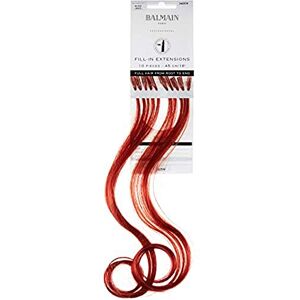 Balmain Extensions capillaires à remplir en cheveux naturels 10 pièces Rouge vin 45 cm 0,027 kg - Publicité