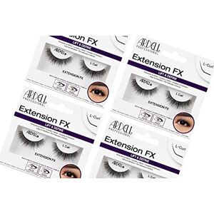 Ardell Extension FX L Curl False Eye Lashes to Lift & Define Eyes, 4 pack - Publicité