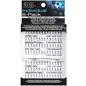 Ardell 6 Pack Knot-Free Individuals Combo Black Faux-cils - Publicité