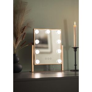 KAILA Miroir de maquillage Hollywood 9 Or rose 25x30 cm