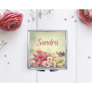 Cadeaux.com Miroir de sac Fleurs