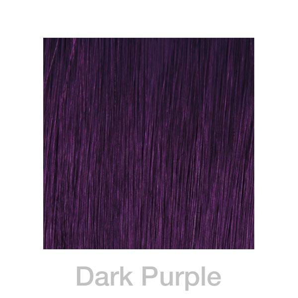 balmain fill-in extensions straight fantasy fiber hair 45 cm dark purple viola scuro