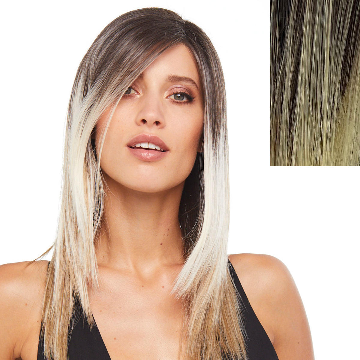 Gisela Mayer Parrucca di capelli sintetici Rosi Biondo chiaro Balayage Biondo chiaro Balayage