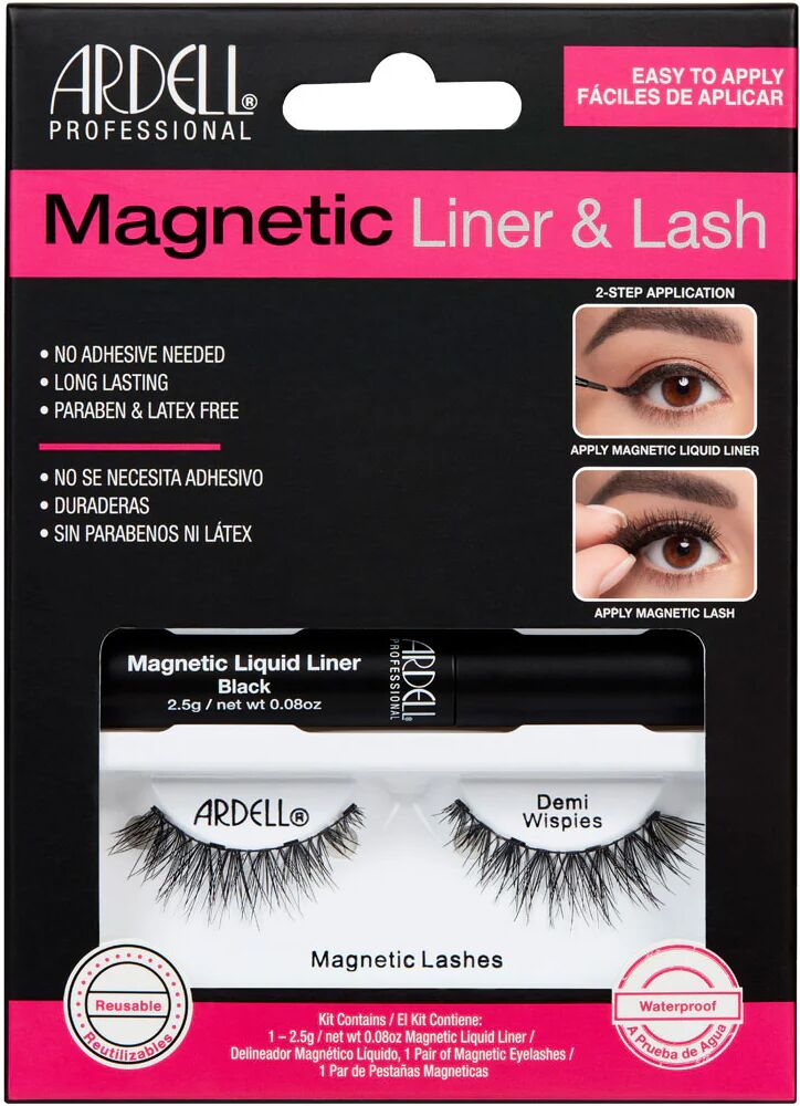 Ardell Kit Ciglia Magnetic Demi Wispies + Eyeliner Liquido Magnetic