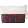 Dries Van Noten Pochette Ivory - make-up tas van kalfsleer - Ivory