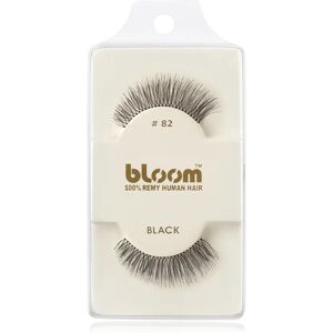 Bloom Natural Stick-On Eyelashes From Human Hair No. 82 (Black) 1 cm