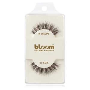 Bloom Natural stick-on eyelashes from human hair (Wispy, Black) 1 cm