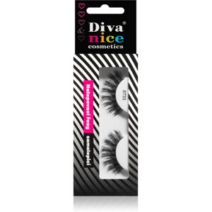 Diva & Nice Cosmetics Accessories stick-on eyelashes from human hair No. 8733 1 pc