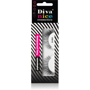 Diva & Nice Cosmetics Accessories stick-on eyelashes from human hair No. V0015 1 pc