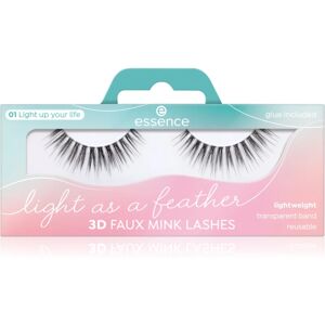 Essence Light as a feather 3D faux mink false eyelashes 01 Light Up Your Life 2 pc