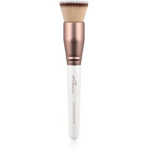 Luvia Cosmetics Prime Vegan Prime Buffer Tapered Foundation Brush Pearl White / Metallic Coffee Brown 1 pc