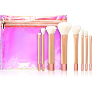 Real Techniques The Wanderer travel brush set with bag mini 8 pc