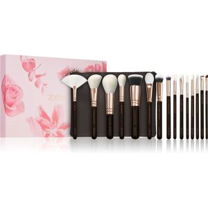 ZOEVA The Artists Brush Set Rose Golden Edition travel brush set with bag