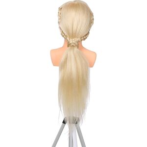 TOMTOP JMS Mannequin Head for Braiding Manikin Head For Hairdresser Professional Cosmetology Dummy Head