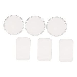 Housoutil 18 Pcs Eyelash Silicone Pad Makeup Tool Eyelash Glue Gasket Tray Eyelash Glue Pallet Tray Lashes Glue Fake Eyelash Extension Glue Gasket Static Electricity Rubber Gasket Silica Gel