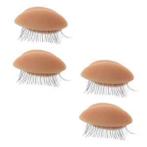 Mipcase 2pairs Detachable Eyes Eyelash Extension Mould Eyelids for Lash Extensions Supplies Detachable Eye Mold Removable Eyelids Eyelash Silicone Eye Mold Silica Gel