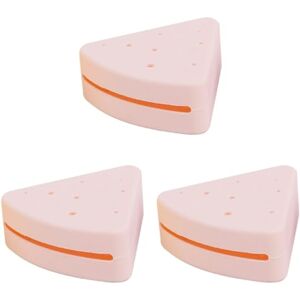 Beaupretty 3pcs Silicone Beauty Powder Puff Storage Tool Makeup Sponge Holder Case Triangular Powder Puff Case Triangular Powder Puff Holder Triangle Bracket Box Silica Gel Travel Make up