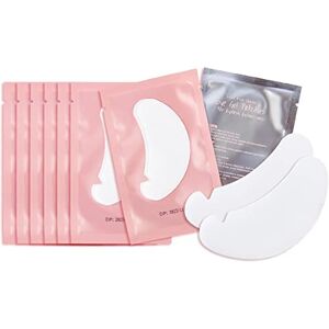 Lunamoon 50Pairs Eyelash Extension Pads Under Eye Gel Pads Lash Pads Lint Patches Under Eye Patches Eye Pads for Eyelash Extensions (Pink)