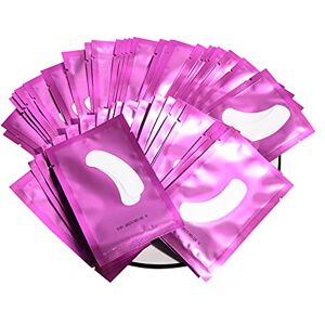 Lunamoon 50 Pairs Eye Pads for Eyelash Extension Eyelash Pads Boat Shape Eye Pads Eyelashes Eye Patches Eyelash Extension Pad Accessories Under Eye Pads for Eyelash Extensions (Mini Purple)