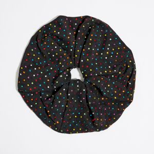 BIMBA Y LOLA Black crystals scrunchie BLUE BLACK M adult