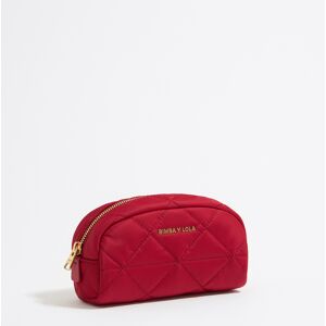 BIMBA Y LOLA Dark red nylon make-up case DARK RED UN adult