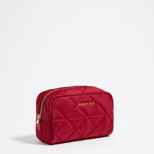 BIMBA Y LOLA Medium dark red nylon make-up case DARK RED UN adult