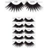 Keklle 6packs Eyelashes 301 Christina 100 Human Hair Fake Eyelashes