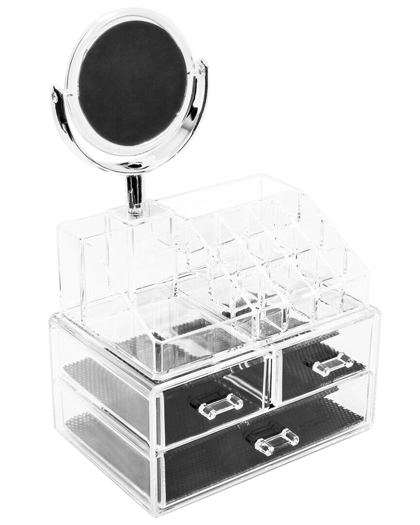 Sorbus Makeup Storage Organizer With Magnifying Mirror NoColor NoSize