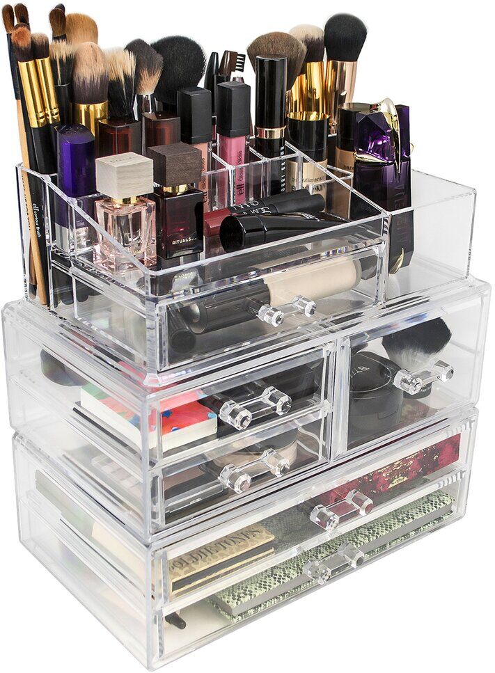 Sorbus Acrylic Cosmetic & Makeup Storage Case NoColor NoSize