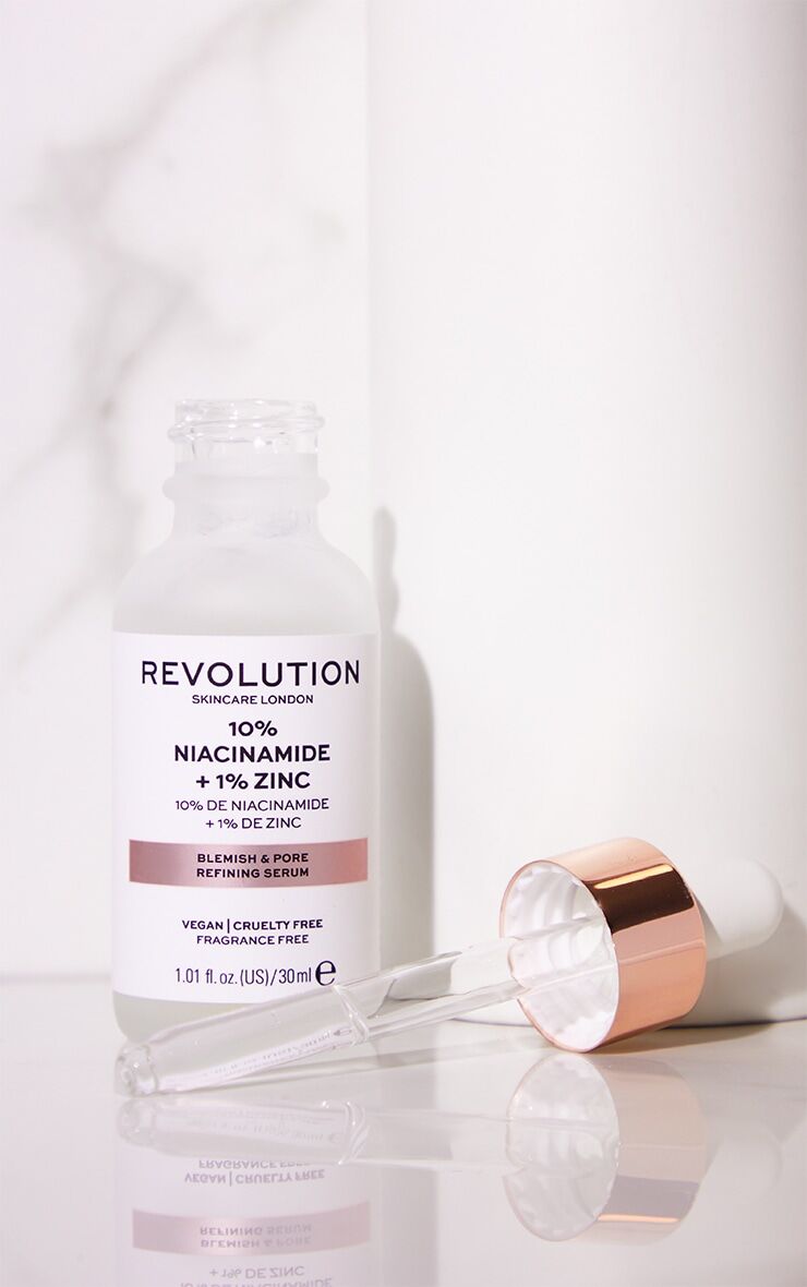 PrettyLittleThing Revolution Skincare Blemish and Pore Refining Serum - 10% Niacinamide + 1% Zinc  - Clear - Size: One Size