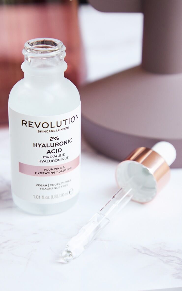 PrettyLittleThing Revolution Skincare Plumping and Hydrating Serum - 2% Hyaluronic Acid  - Clear - Size: One Size