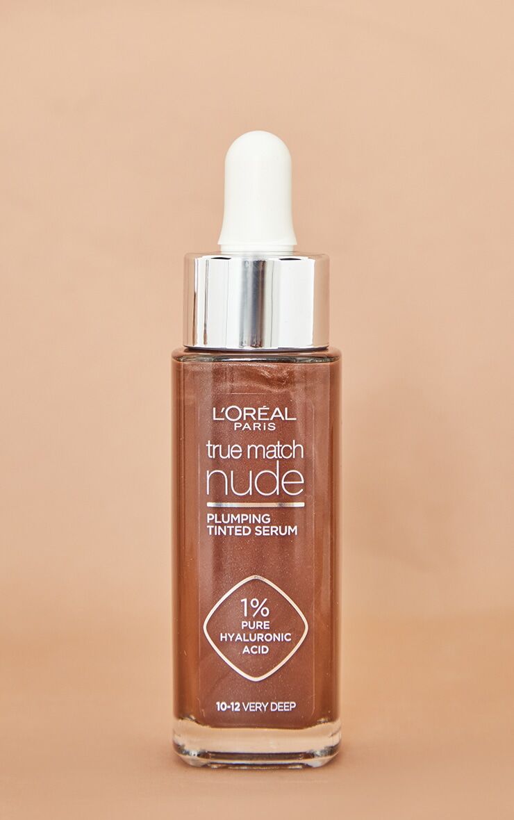 PrettyLittleThing L'Oreal Paris True Match Nude Plumping Tinted Serum 1% Hyaluronic Acid Shade 10-12 Very Deep  - Very Deep - Size: One Size