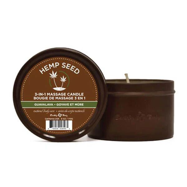 Earthly Body Hemp Seed 3 In 1 Massage Candle