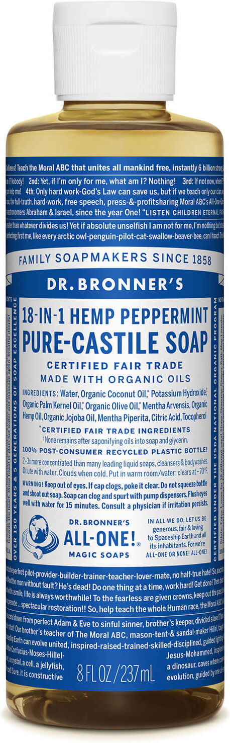 Dr. Bronner's Dr Bronner's Pure Castile Liquid Soap Peppermint 237ml