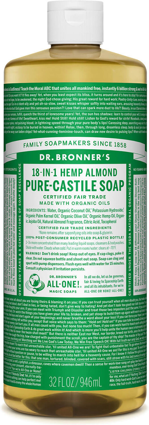 Dr. Bronner's Dr Bronner's Pure Castile Liquid Soap Almond 946ml