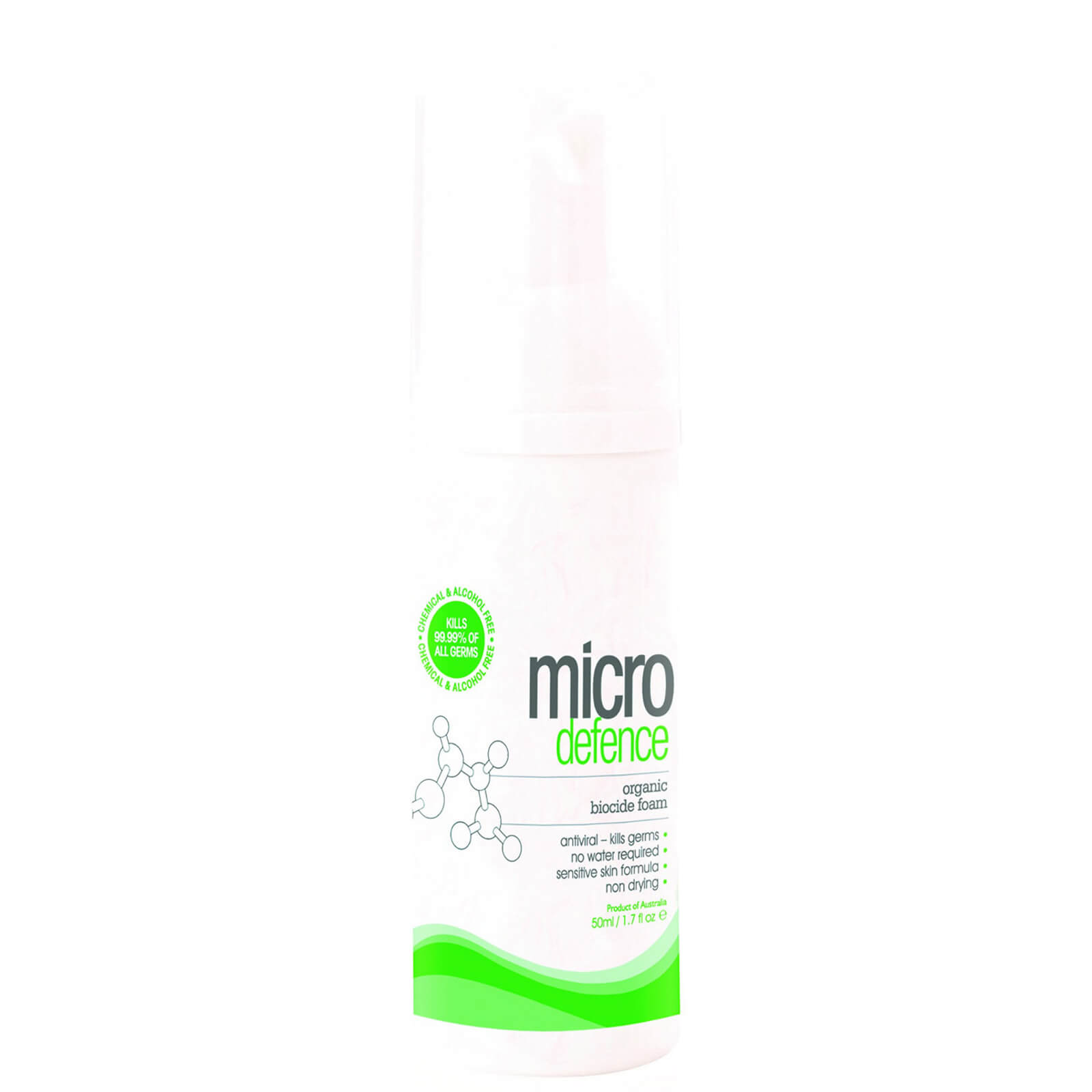 Caronlab Micro Defence Organic Biocide Foam 50ml