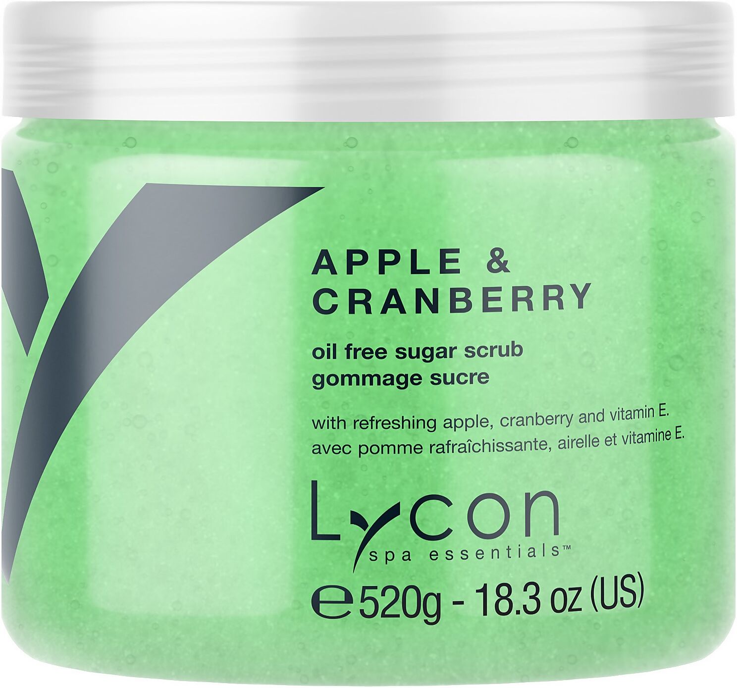 Lycon Oil Free Sugar Scrub - Apple And Cranberry 520g