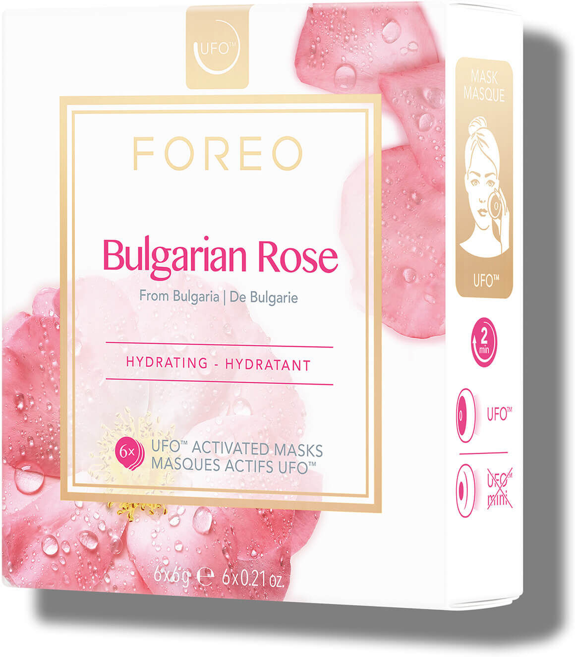 FOREO Bulgarian Rose UFO Moisture-Boosting Face Mask (6 Pack)