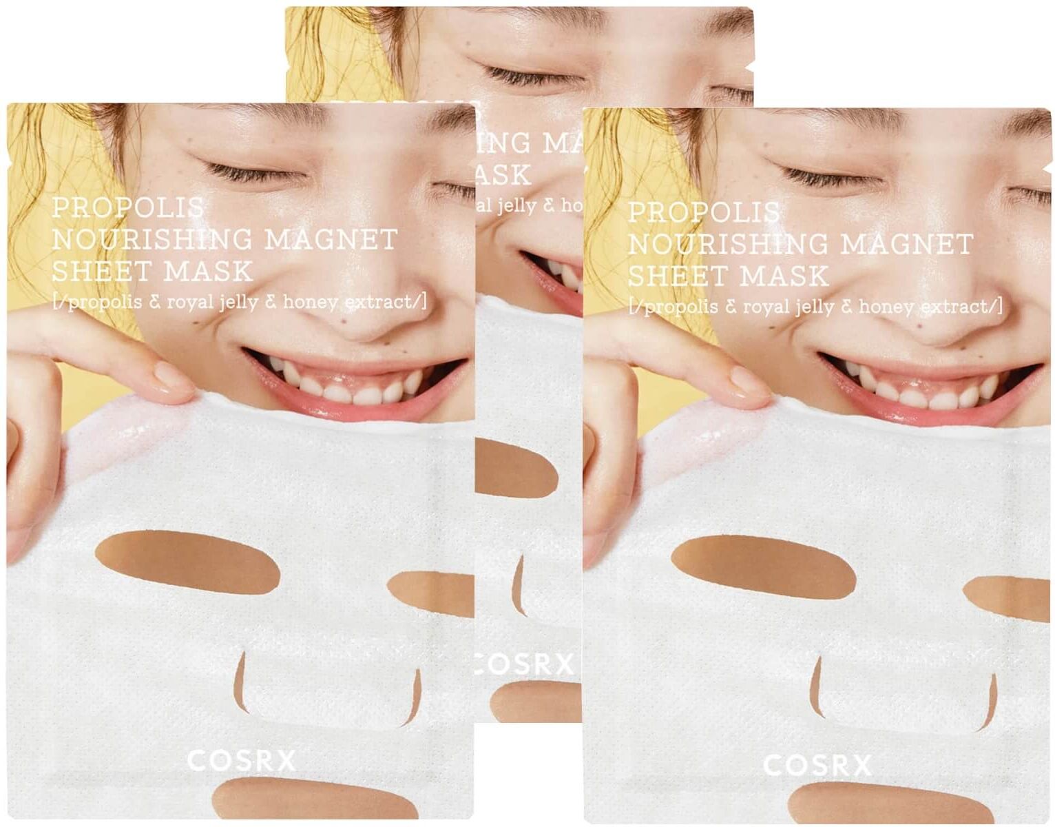 COSRX Full Fit Propolis Nourishing Magnet Sheet Mask (Pack of 3)