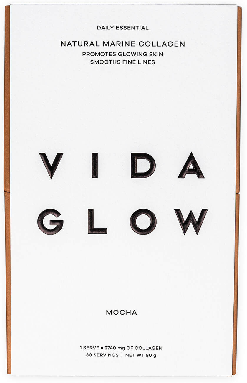 Vida Glow Natural Marine Collagen Supplement - Mocha 90g